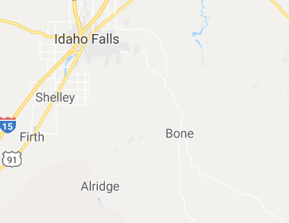 Map showing Bone
